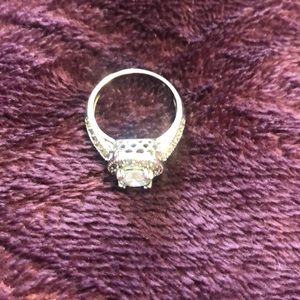 Silver zirconia ring